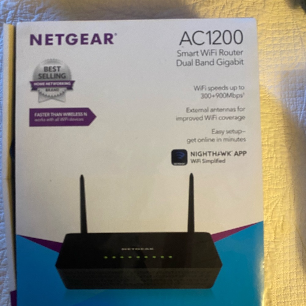 Netgear AC 1200 smart WiFi Router dual band gigabit